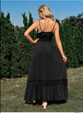 Black Boho Maxi Dress  SIZES LEFT S. M.